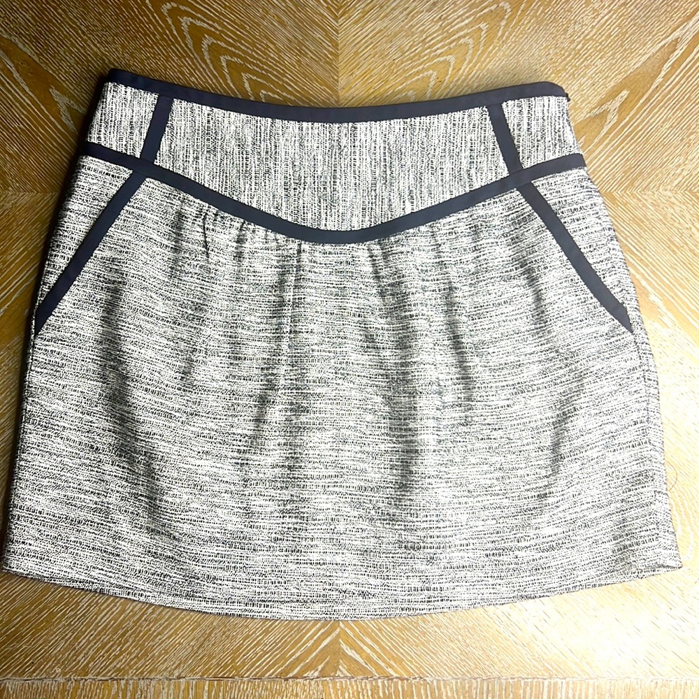 MILLY Navy Tweed Skirt 4